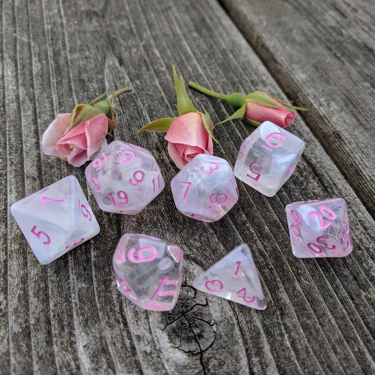 Rosemance Fantasy Tabletop RPG Dice Set