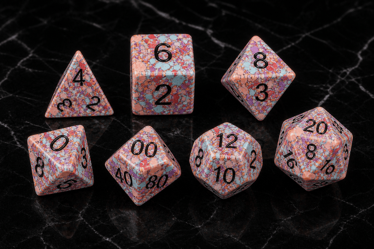 Mosaic Revel - Gemstone Dice Set