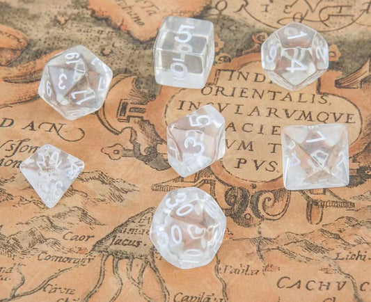 Colorless and transparent jelly Dice Set