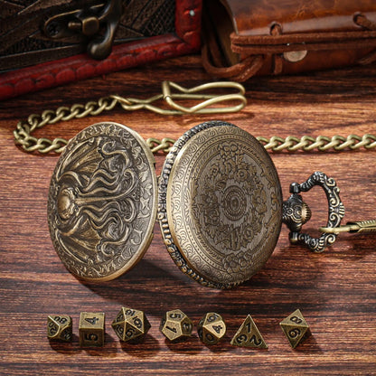 KRAKEN RELIC POCKET WATCH DICE SET