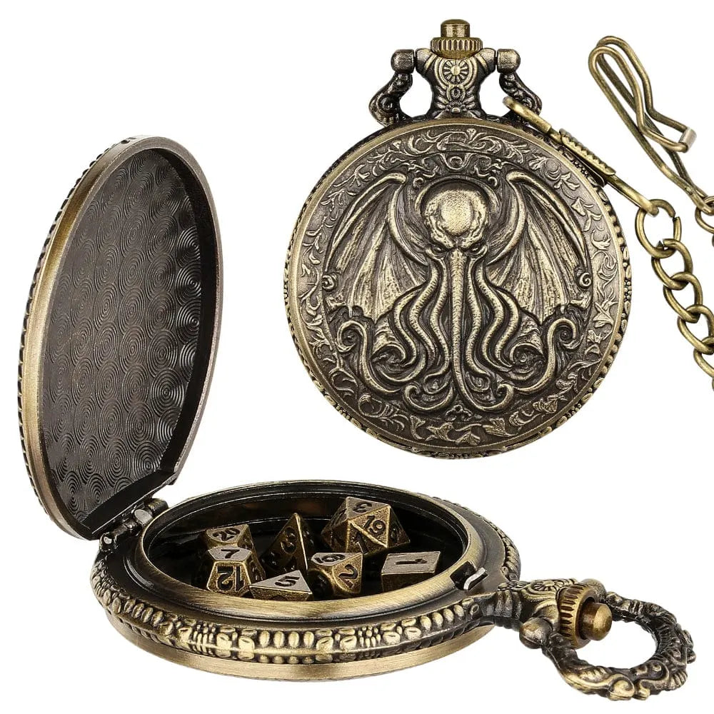 KRAKEN RELIC POCKET WATCH DICE SET