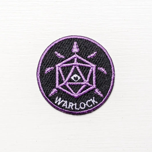 WARLOCK - Fantasy Tabletop RPG Inspired Scout/Achievement Iron On Patch