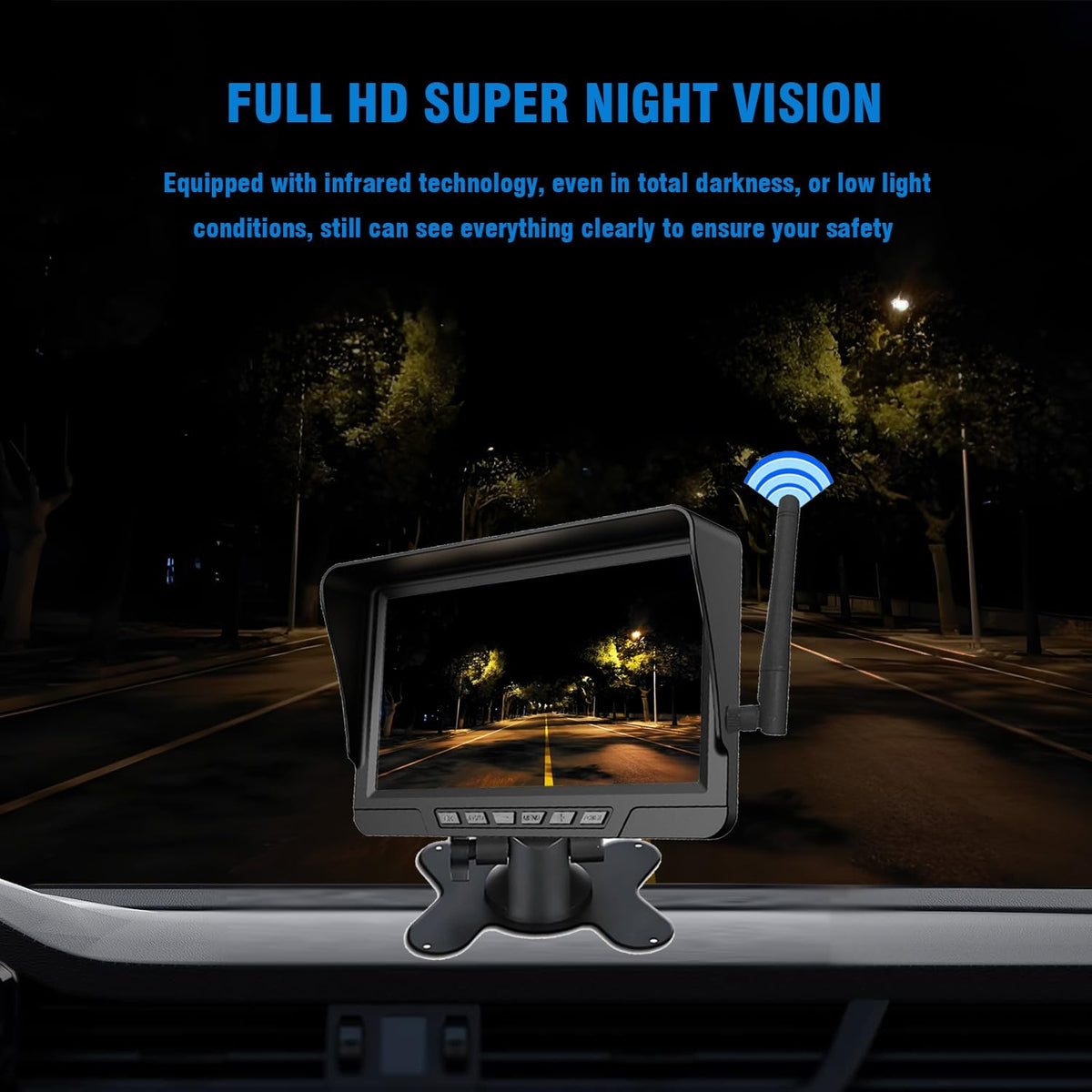 Zenilom Magnetic Solar Wireless Backup Camera
