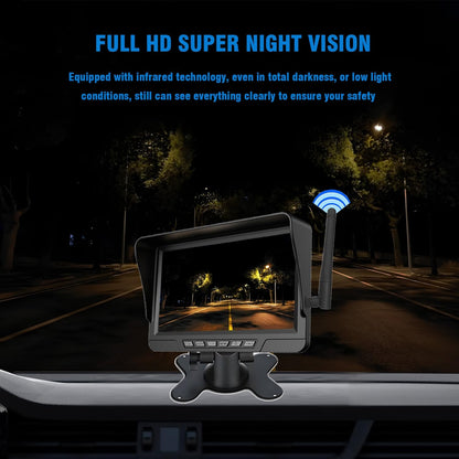 Zenilom Magnetic Solar Wireless Backup Camera