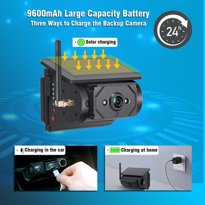 Zenilom Magnetic Solar Wireless Backup Camera
