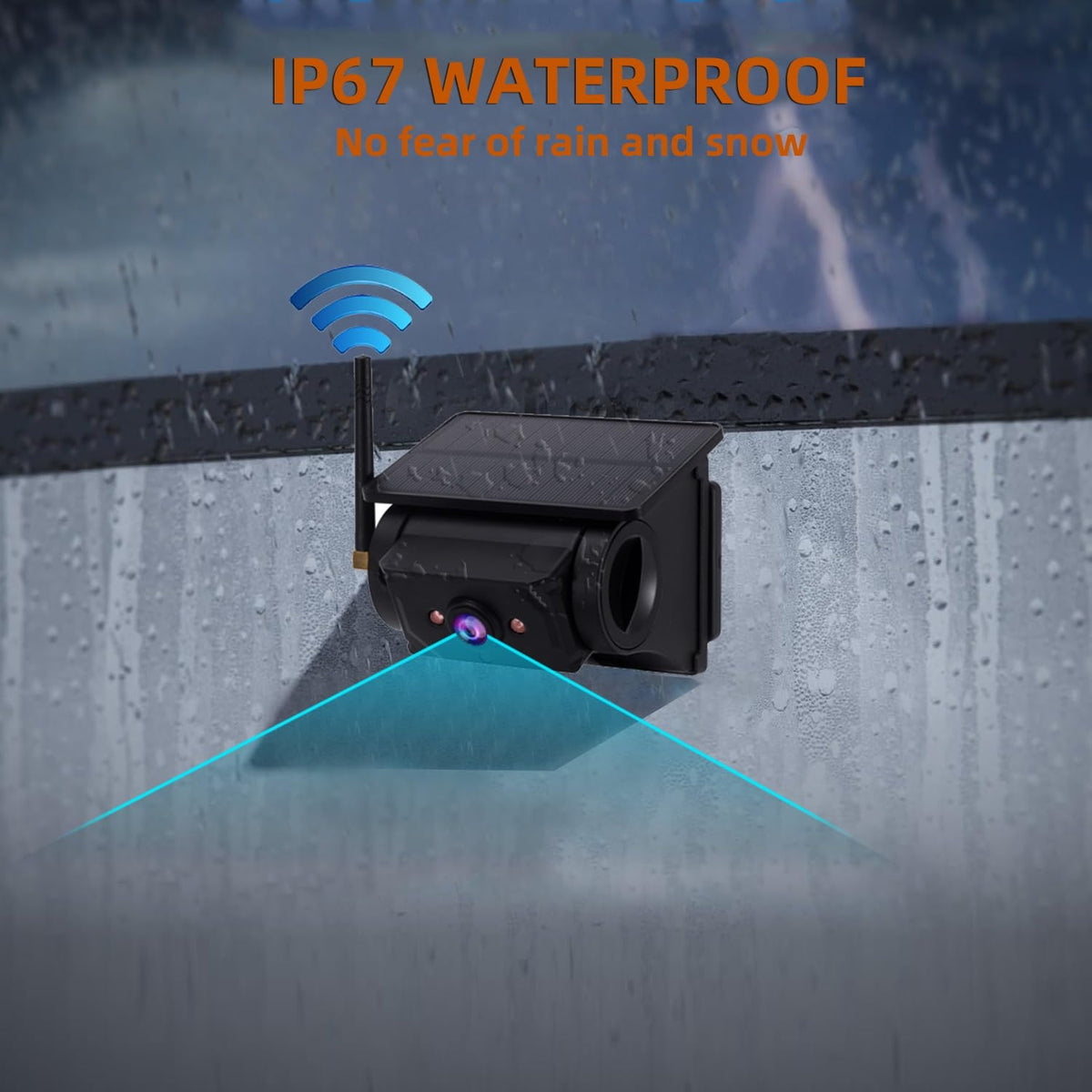 Zenilom Magnetic Solar Wireless Backup Camera