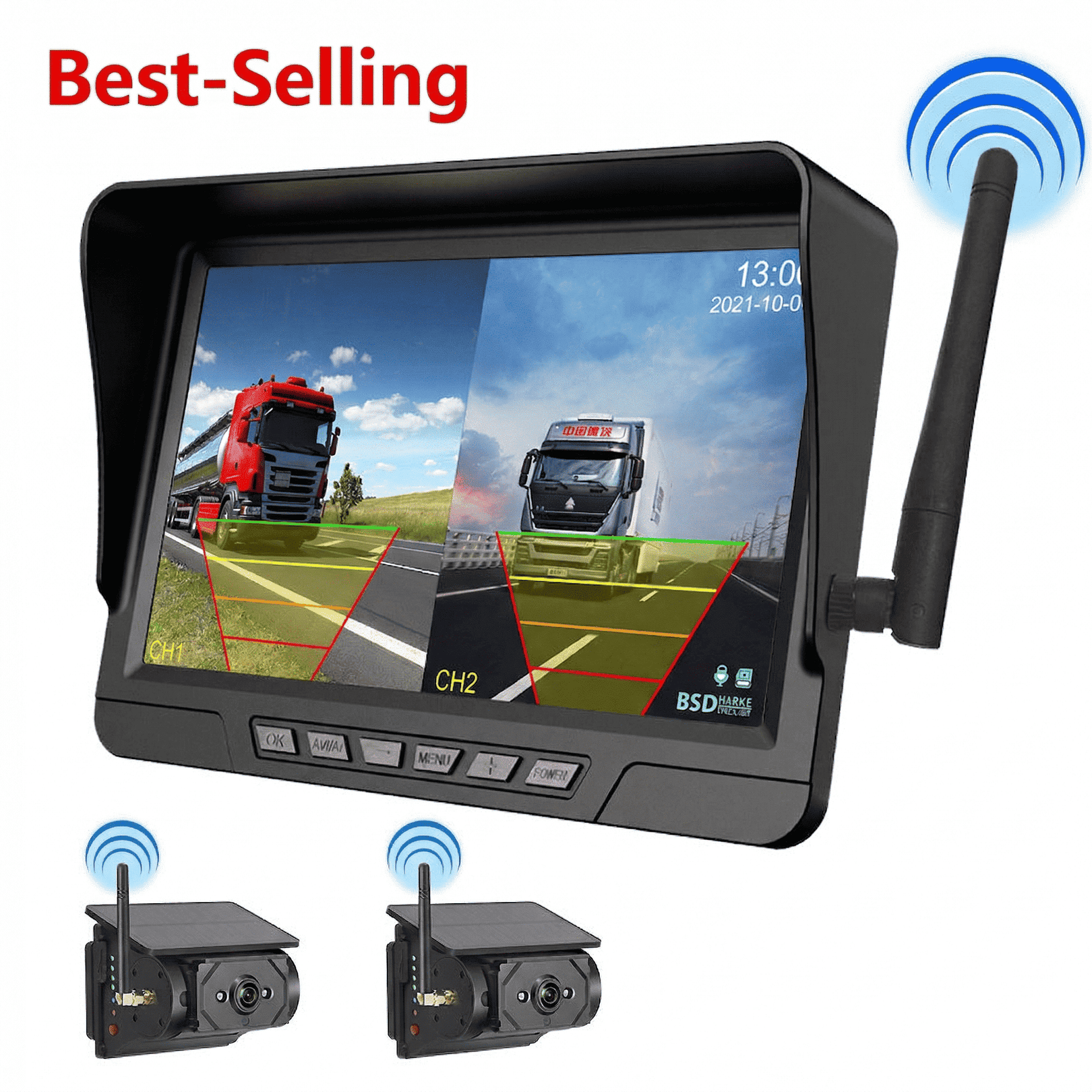 Zenilom Magnetic Solar Wireless Backup Camera