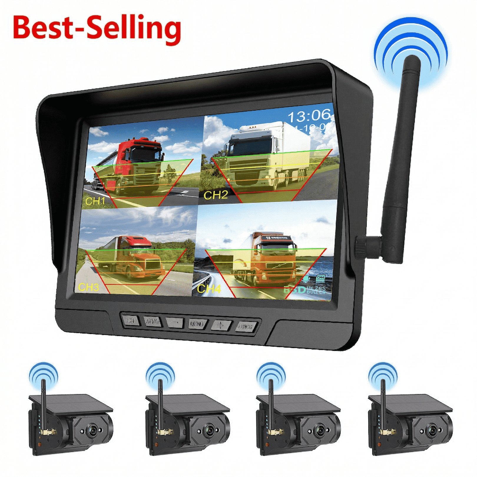 Zenilom Magnetic Solar Wireless Backup Camera