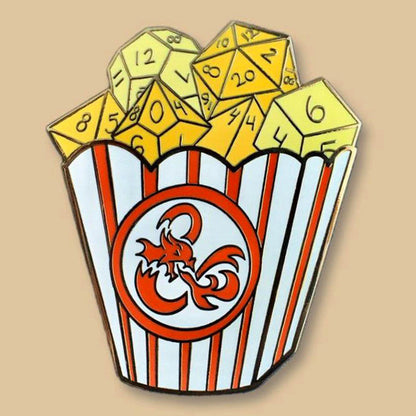 Fantasy Tabletop RPG Popcorn Pin