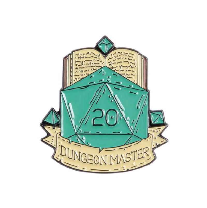 How I Roll Enamel Pin, Misadventure Awaits Enamel Pin, Dungeon Master Enamel Pin
