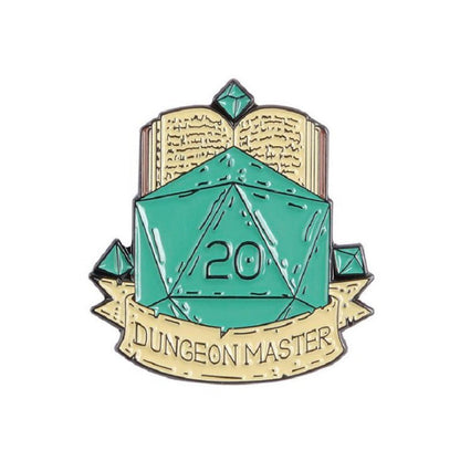 How I Roll Enamel Pin, Misadventure Awaits Enamel Pin, Dungeon Master Enamel Pin
