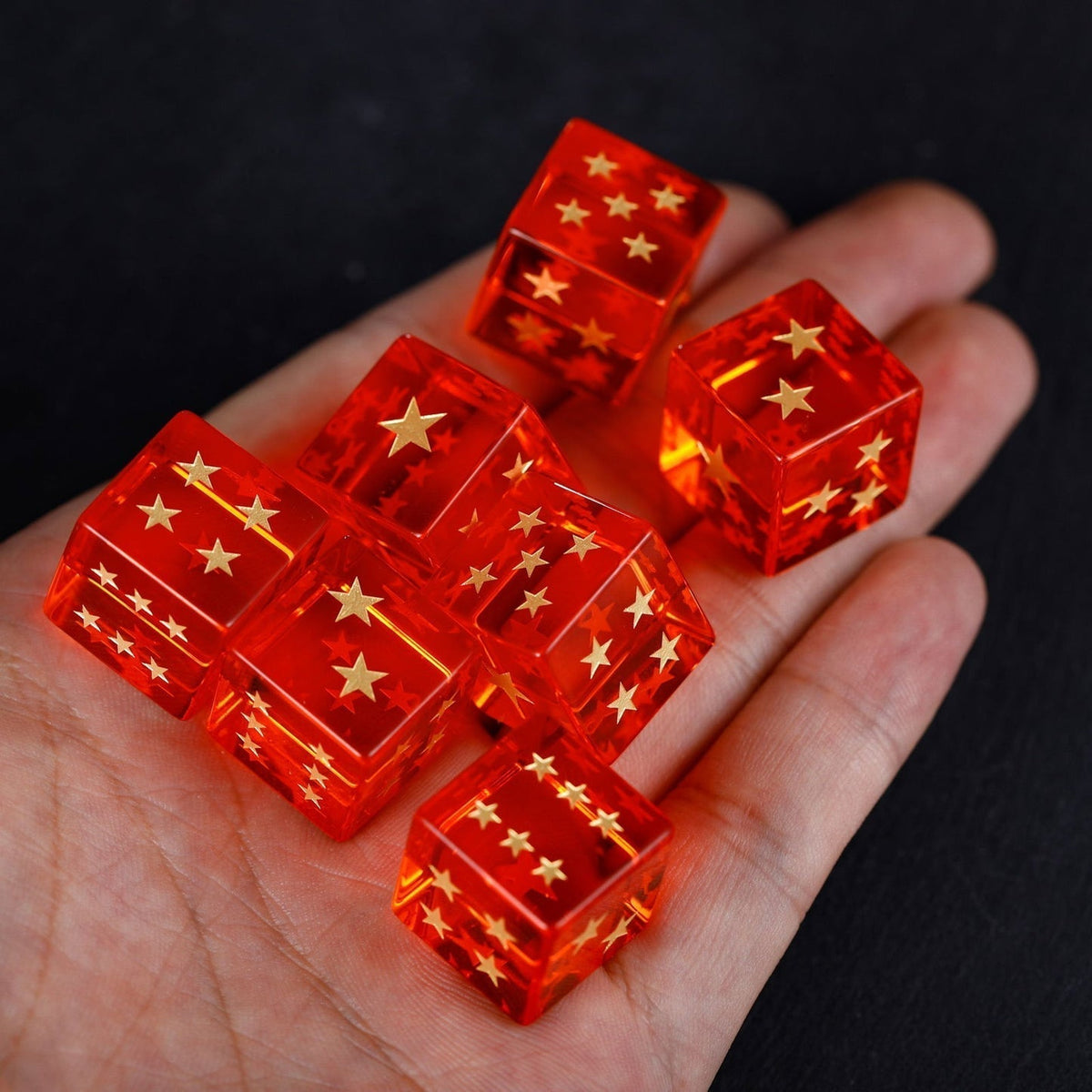 Dragon Star Dice - Fantasy Tabletop RPG Dice D6 Inspired By Dragon Ball - Pack of 3
