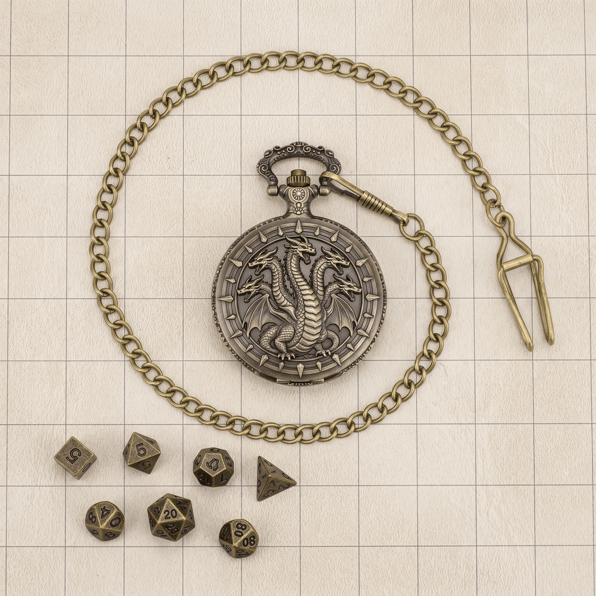 Hydra Pocket Watch Dice Set