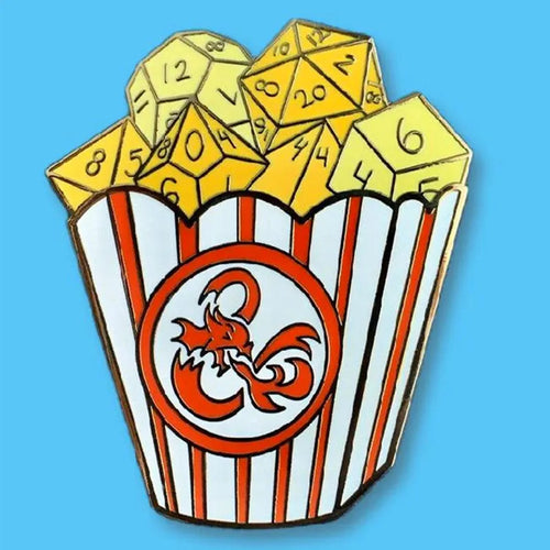 Fantasy Tabletop RPG Popcorn Pin