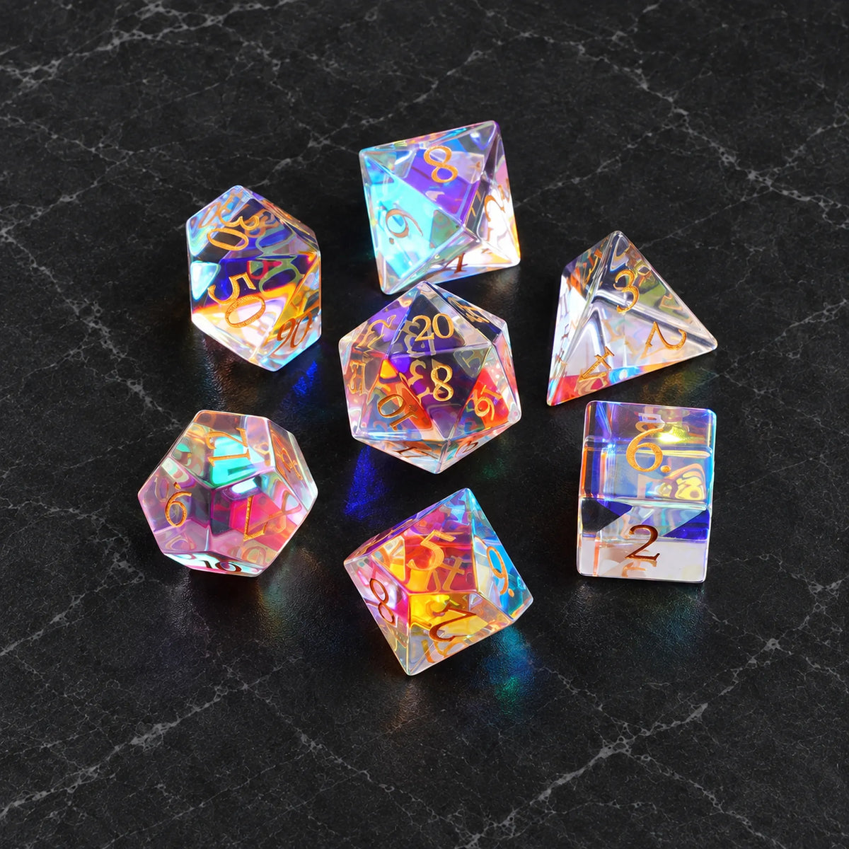 Prismatic Veil - Gemstone Dice