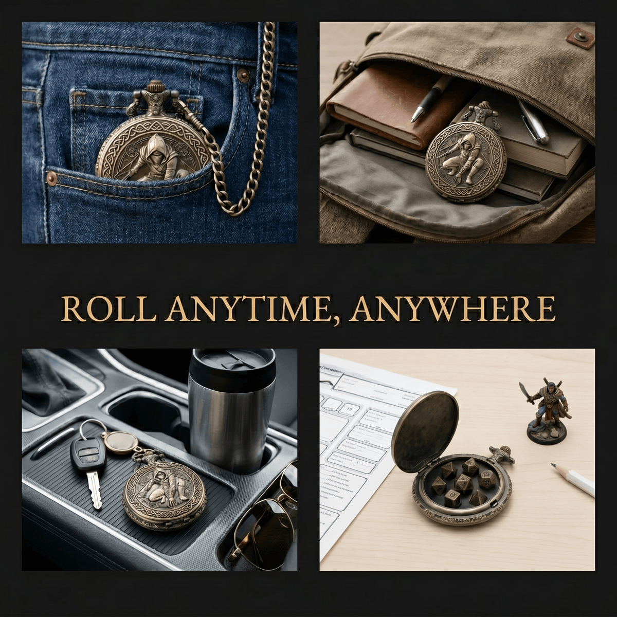 Rogue Pocket Watch Dice Set