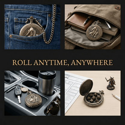 Rogue Pocket Watch Dice Set