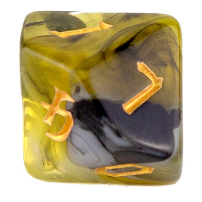 CHAOS MARBLE - YELLOW WHITE BLACK (GOLD)