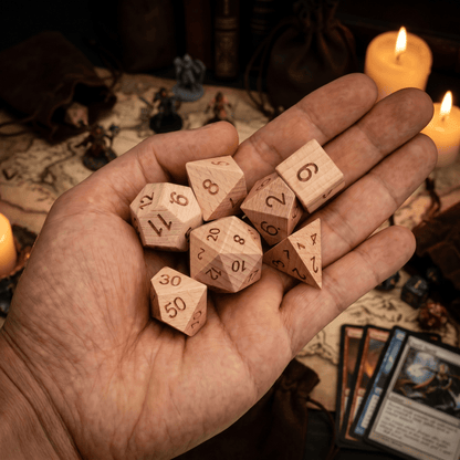 Beechwood - Wood Dice Set