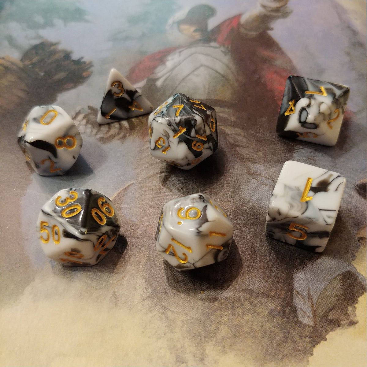 Stonespire Fantasy Tabletop RPG Dice Set