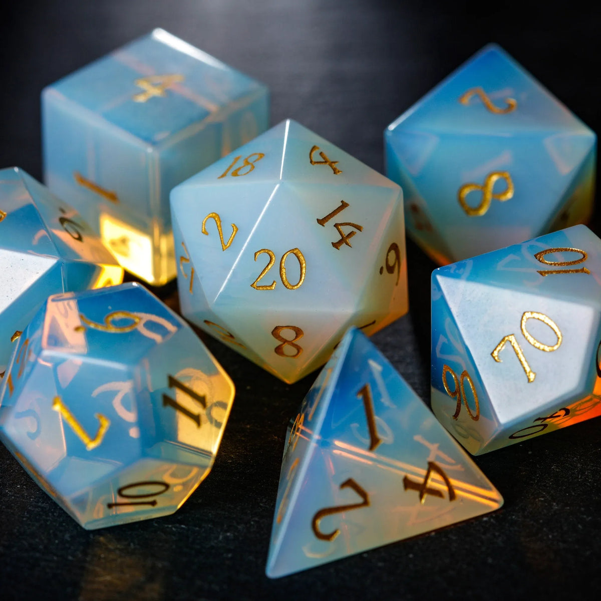 Opalite Gemstone Dice