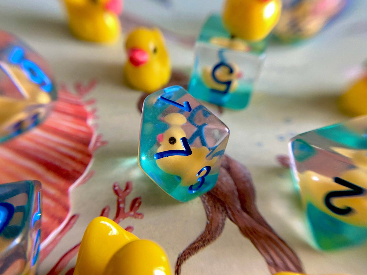Ducky Fantasy Tabletop RPG Dice Set