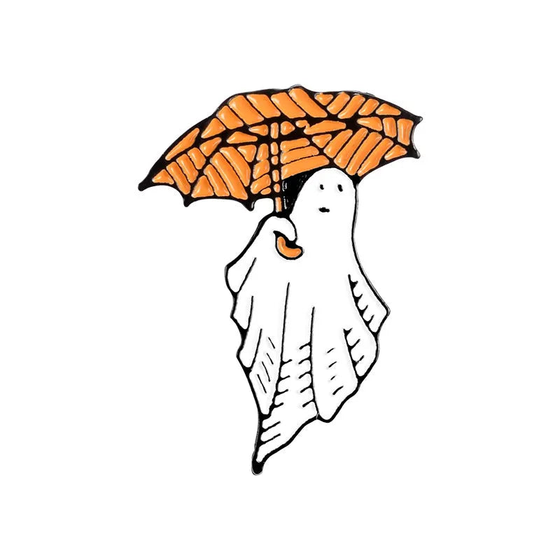 Halloween skull pin