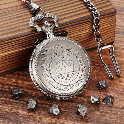 Ouroboros Dragon Pocket Watch Dice Set