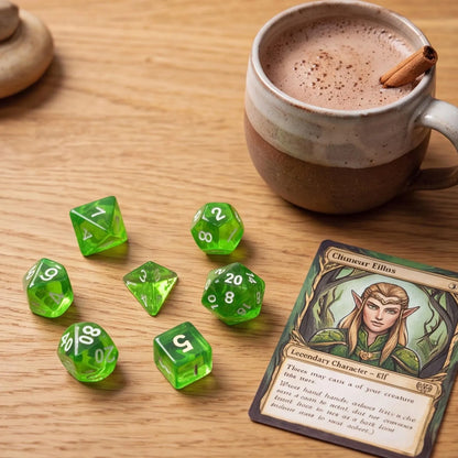 Green Dice Set