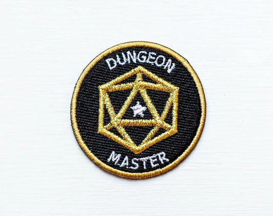 Fantasy Tabletop RPG Inspired Scout/Achievement Iron On Patch - DUNGEON MASTER