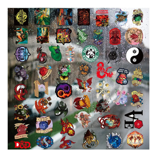 Fantasy Tabletop RPG Dice Stickers (52 PCS)