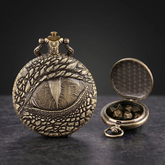 Dragon Eye Pocket Watch Dice Set