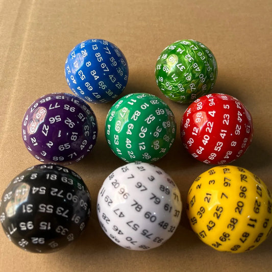 D100 Single Oversize Dice (Random Color) | Fantasy Tabletop RPG