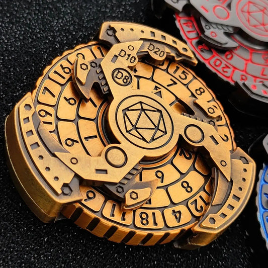 Gear Mechanical Knife Fidget Dice Spinner