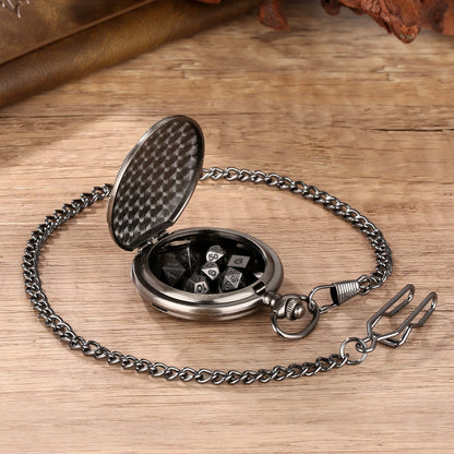 Steampunk Pocket Watch Dice Set