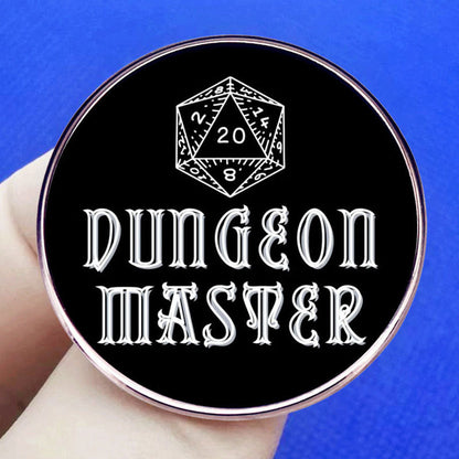 Dungeon Master Fantasy Tabletop RPG Dice Game Pin