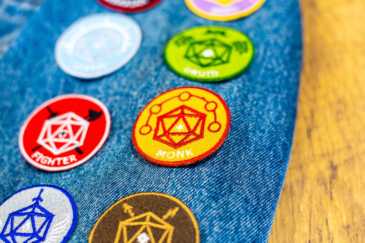 MONK - Fantasy Tabletop RPG Inspired Scout/Achievement Iron On Patch