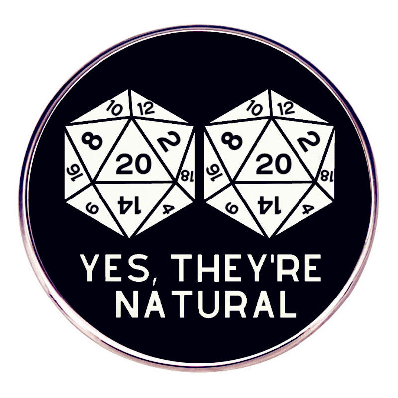 Fantasy Tabletop RPG Pins Yes They Are Chaos Neutral Dice Game Pins