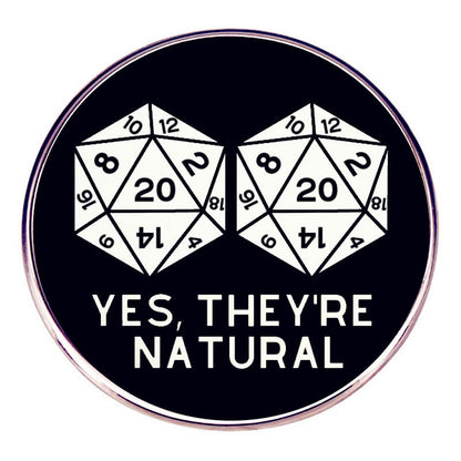 Fantasy Tabletop RPG Pins Yes They Are Chaos Neutral Dice Game Pins