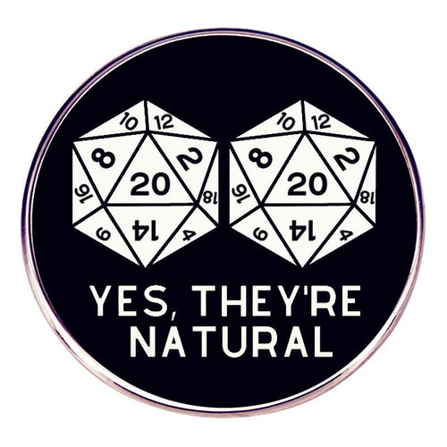 Fantasy Tabletop RPG Pins Yes They Are Chaos Neutral Dice Game Pins