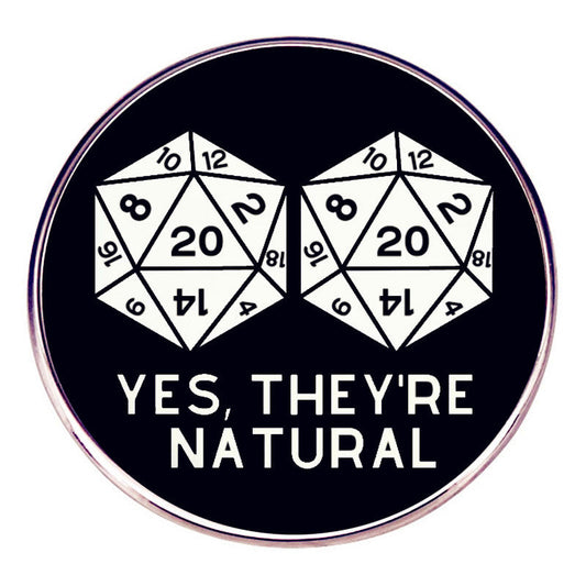 Fantasy Tabletop RPG Pins Yes They Are Chaos Neutral Dice Game Pins