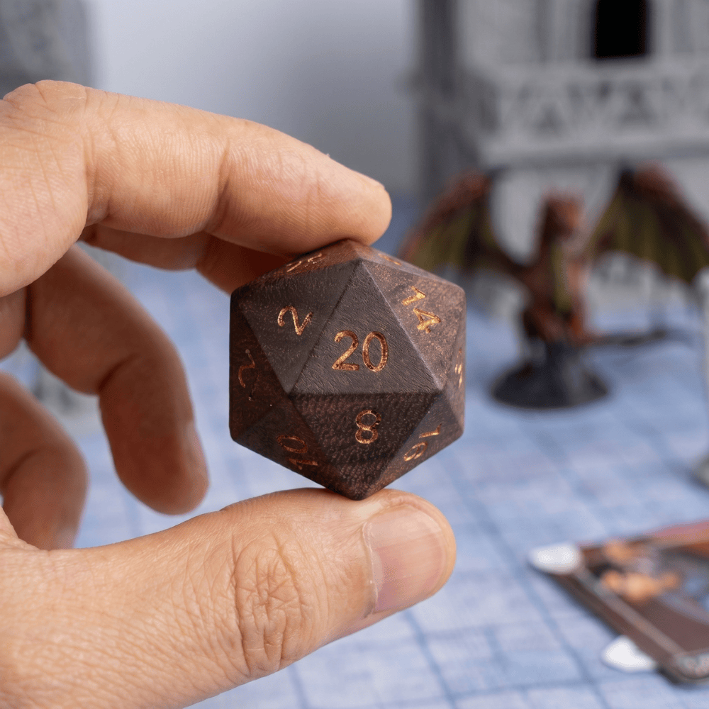 Black Walnut - Wood Dice Set